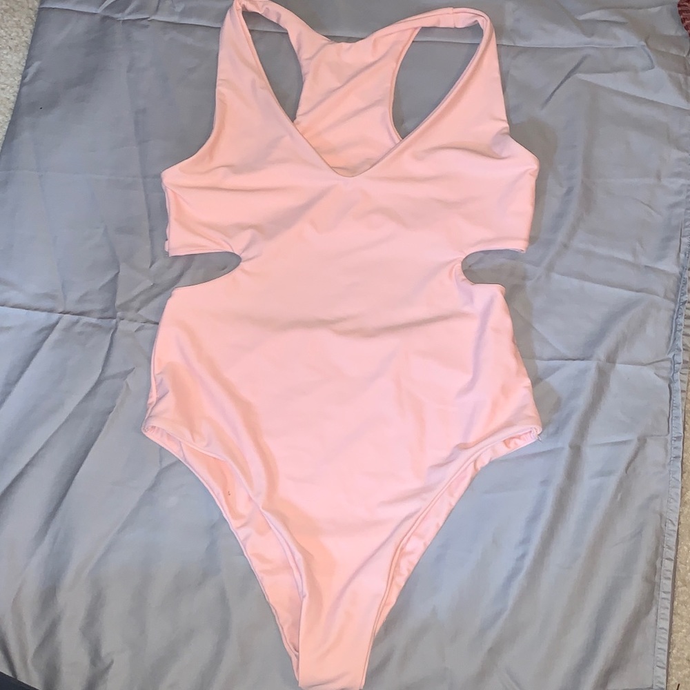 Blush Cut Out Cheeky One Piece